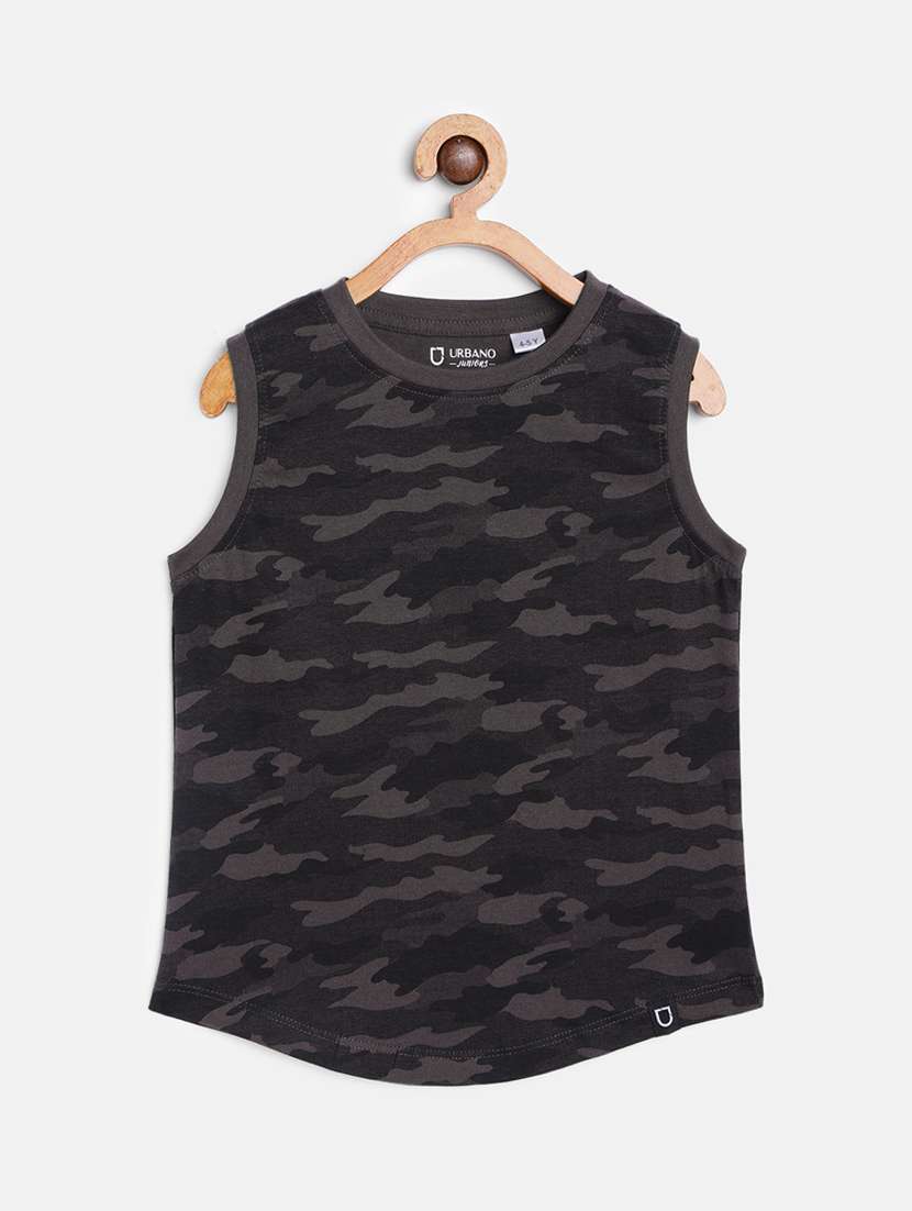 grey printed  t-shirt
