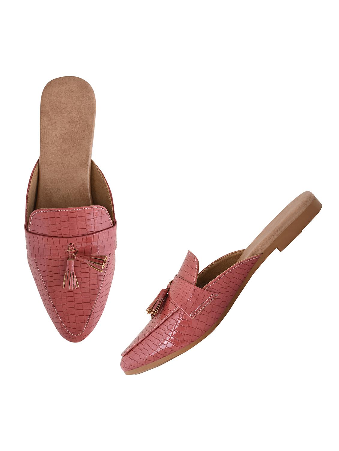 orange synthetic slip on ballerina - 18033173 - Standard Image - 1