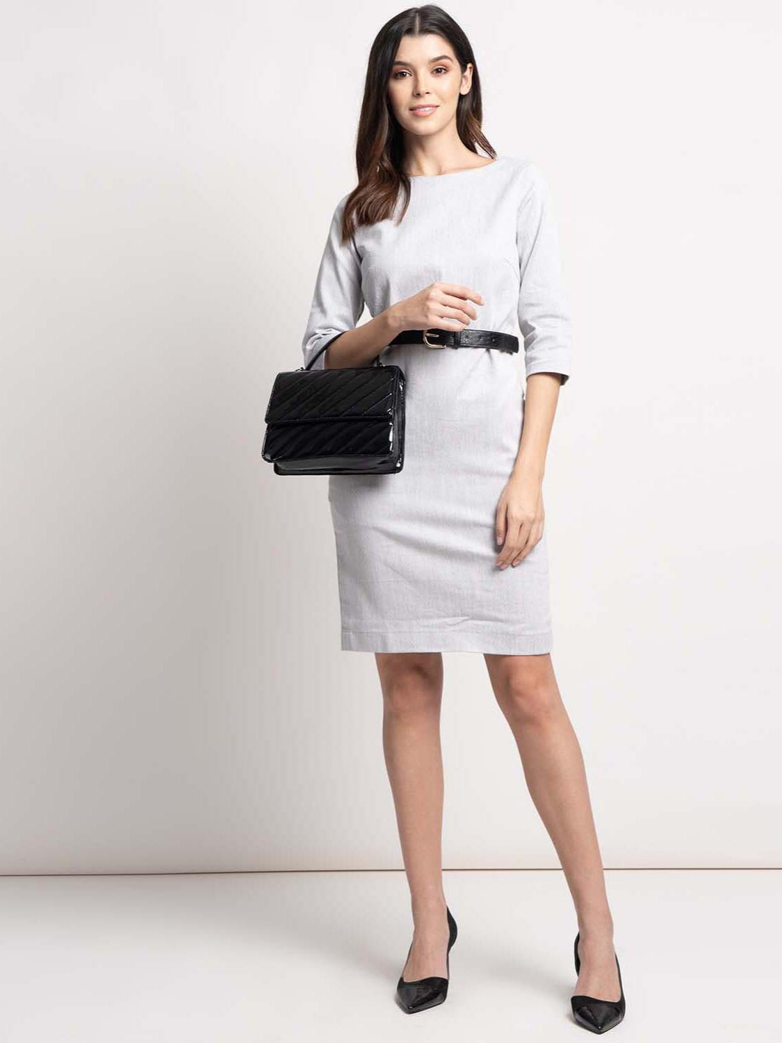 women's self design dress - 18033328 - Standard Image - 1