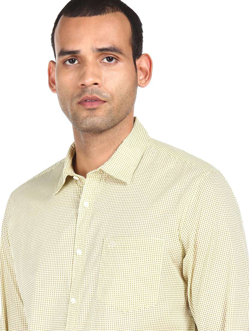 mens micro print casual shirt - 18038469 -  Standard Image - 4