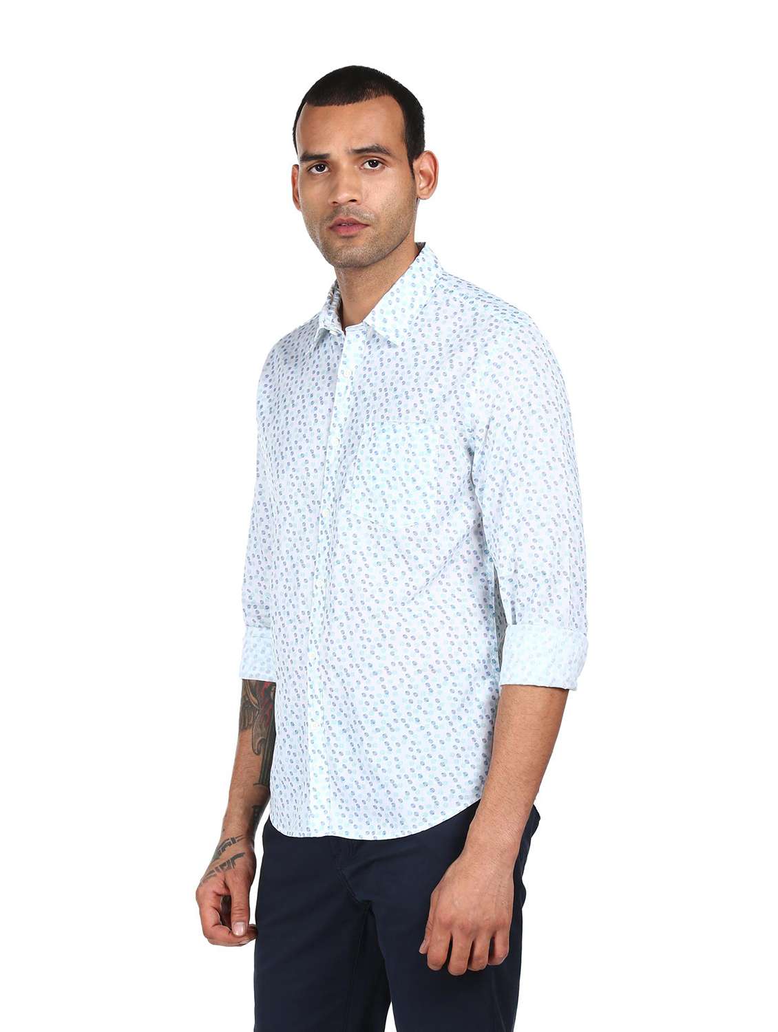 mens printed casual shirt - 18038475 -  Standard Image - 1