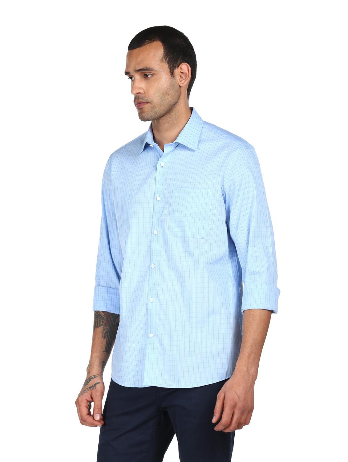mens checks casual shirt - 18038484 - Standard Image - 1