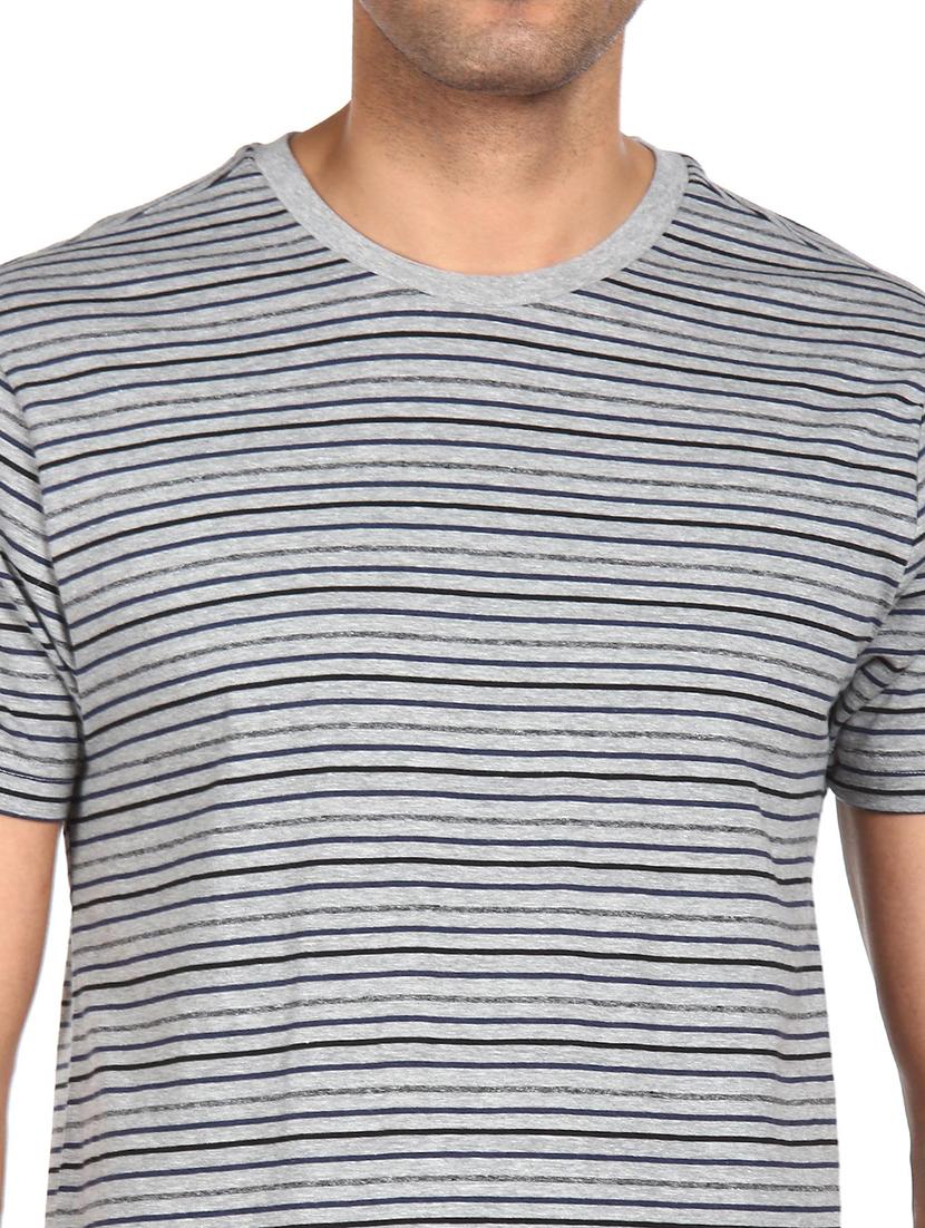 grey striped t-shirt - 18038579 - Standard Image - 4