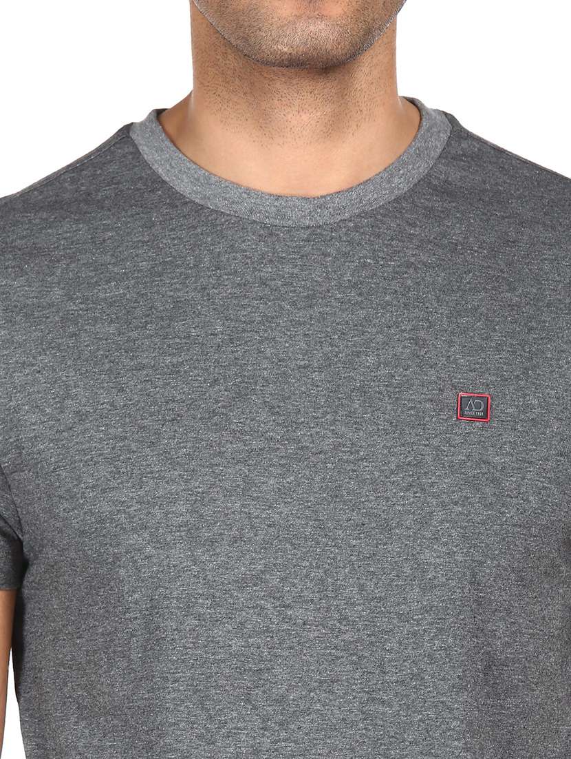 grey self design t-shirt - 18038582 -  Standard Image - 4