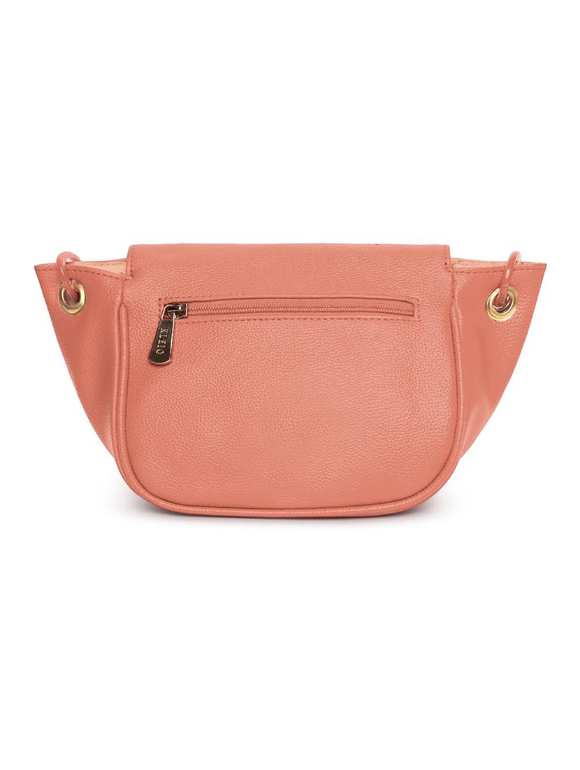 pink leatherette (pu) sling bag - 18038785 - Standard Image - 1