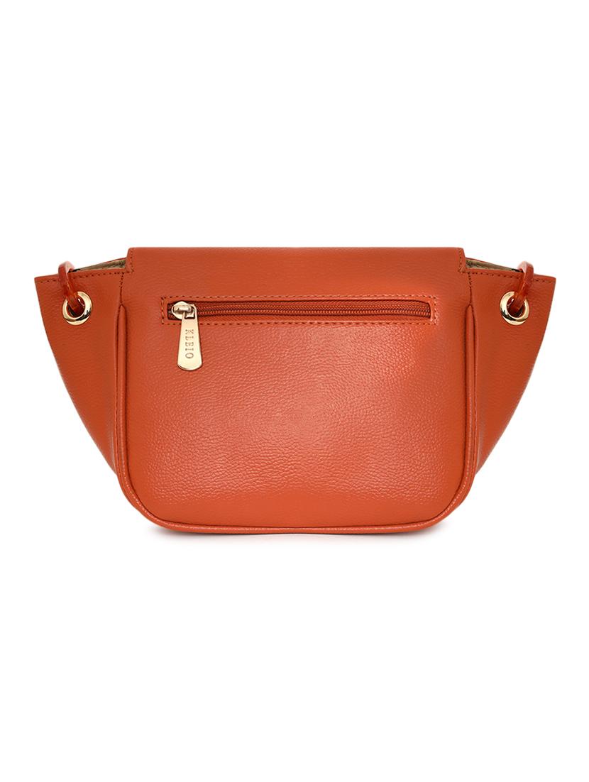 tan leatherette (pu) sling bag - 18038786 - Standard Image - 1
