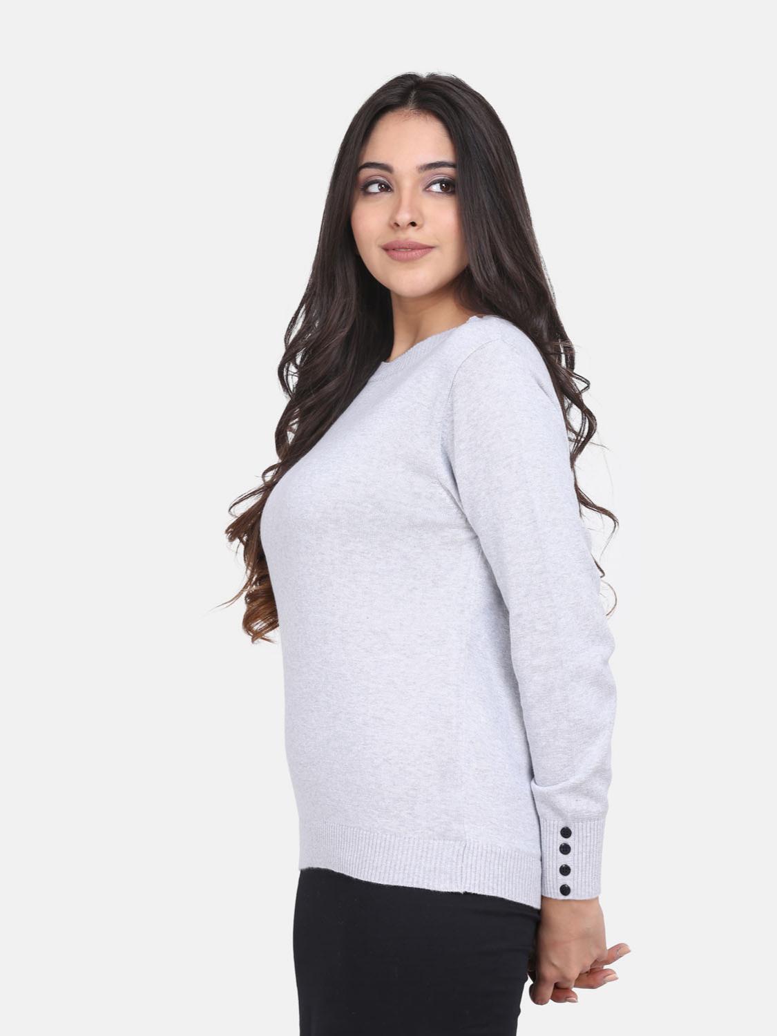 "wear this elegant grey sweater over - 18039184 - Standard Image - 4