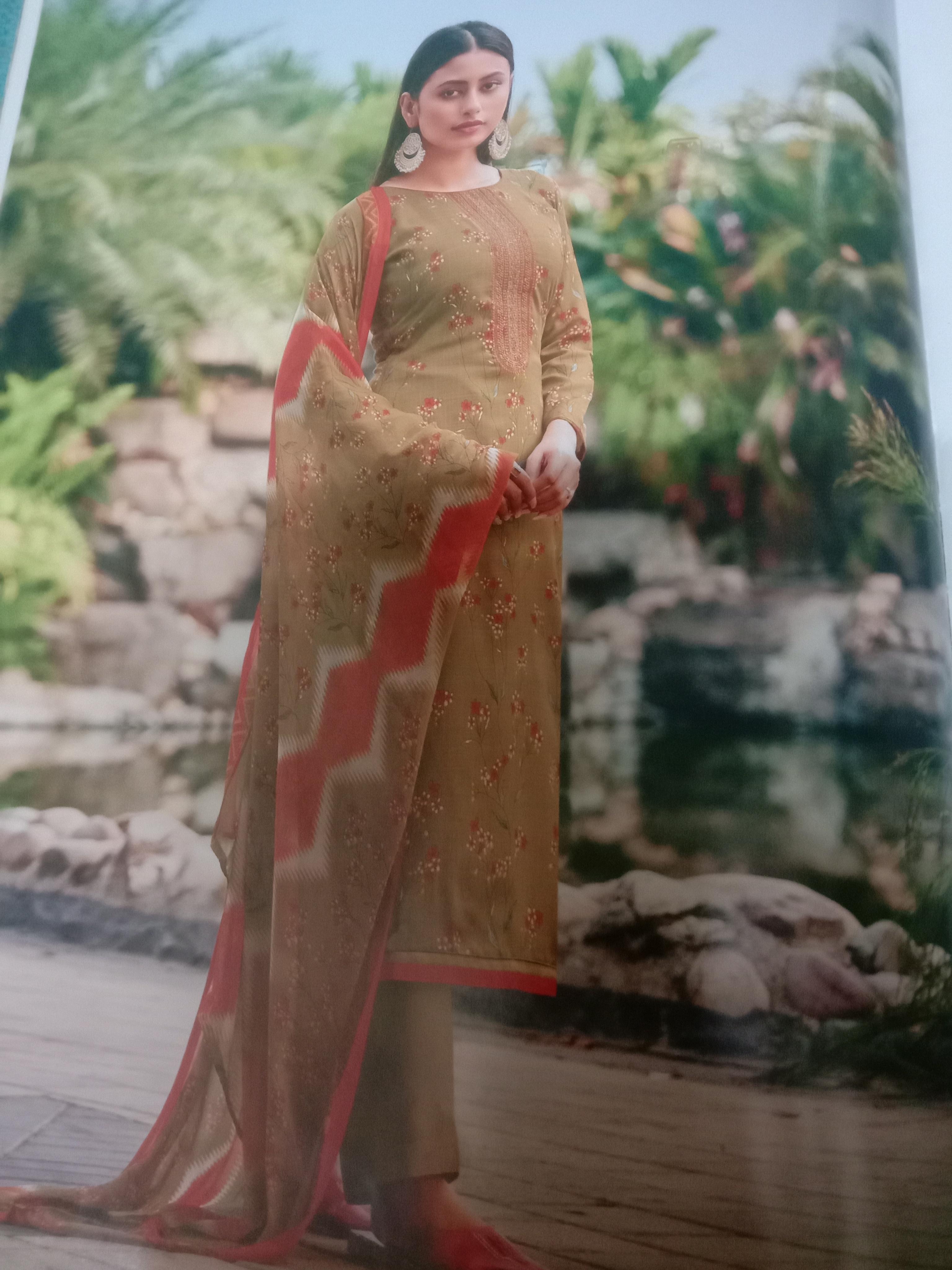suite dupatta shalwar in cotton  - 18039203 -  Standard Image - 1