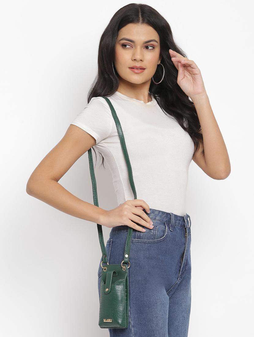 olive leatherette (pu) sling bag - 18039257 - Standard Image - 4