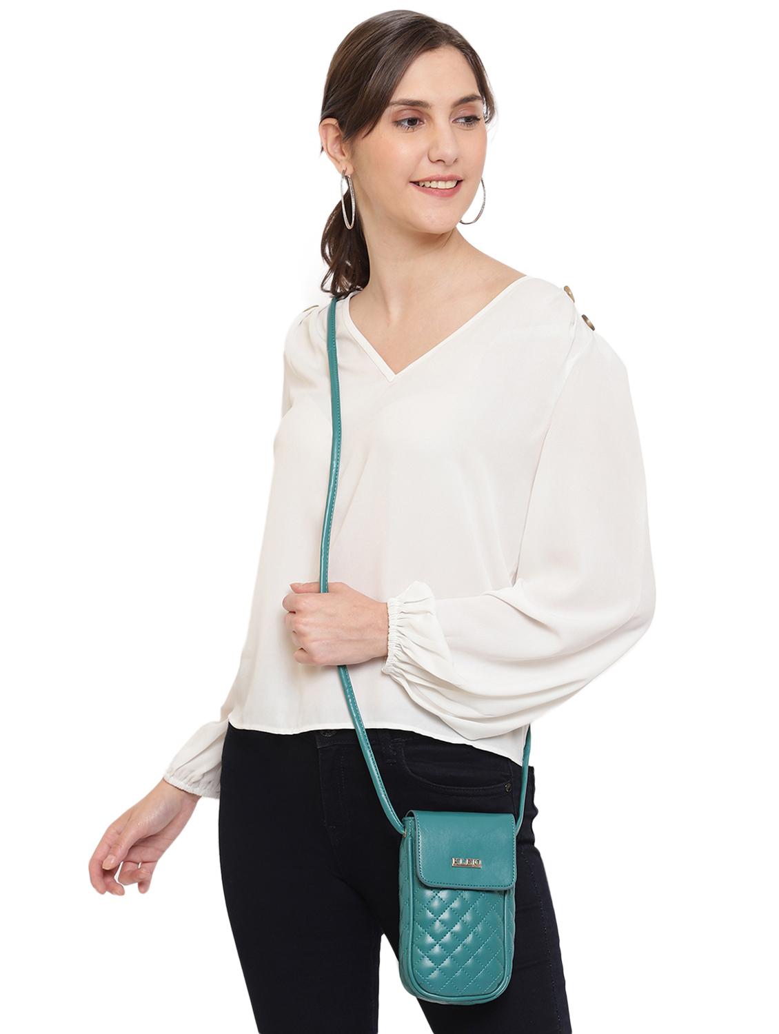 olive leatherette (pu) sling bag - 18039347 - Standard Image - 4