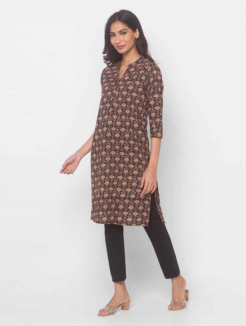 women's straight kurta - 18039525 -  Standard Image - 1