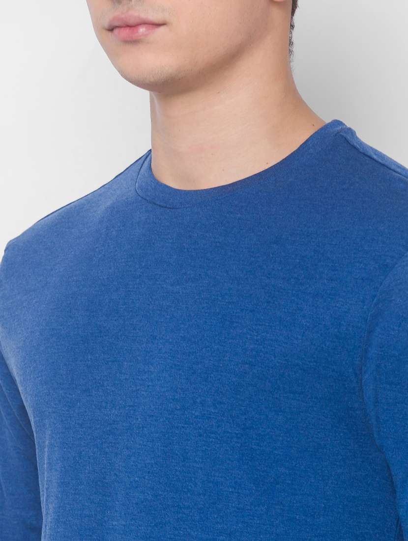blue solid t-shirt - 18039575 -  Standard Image - 4