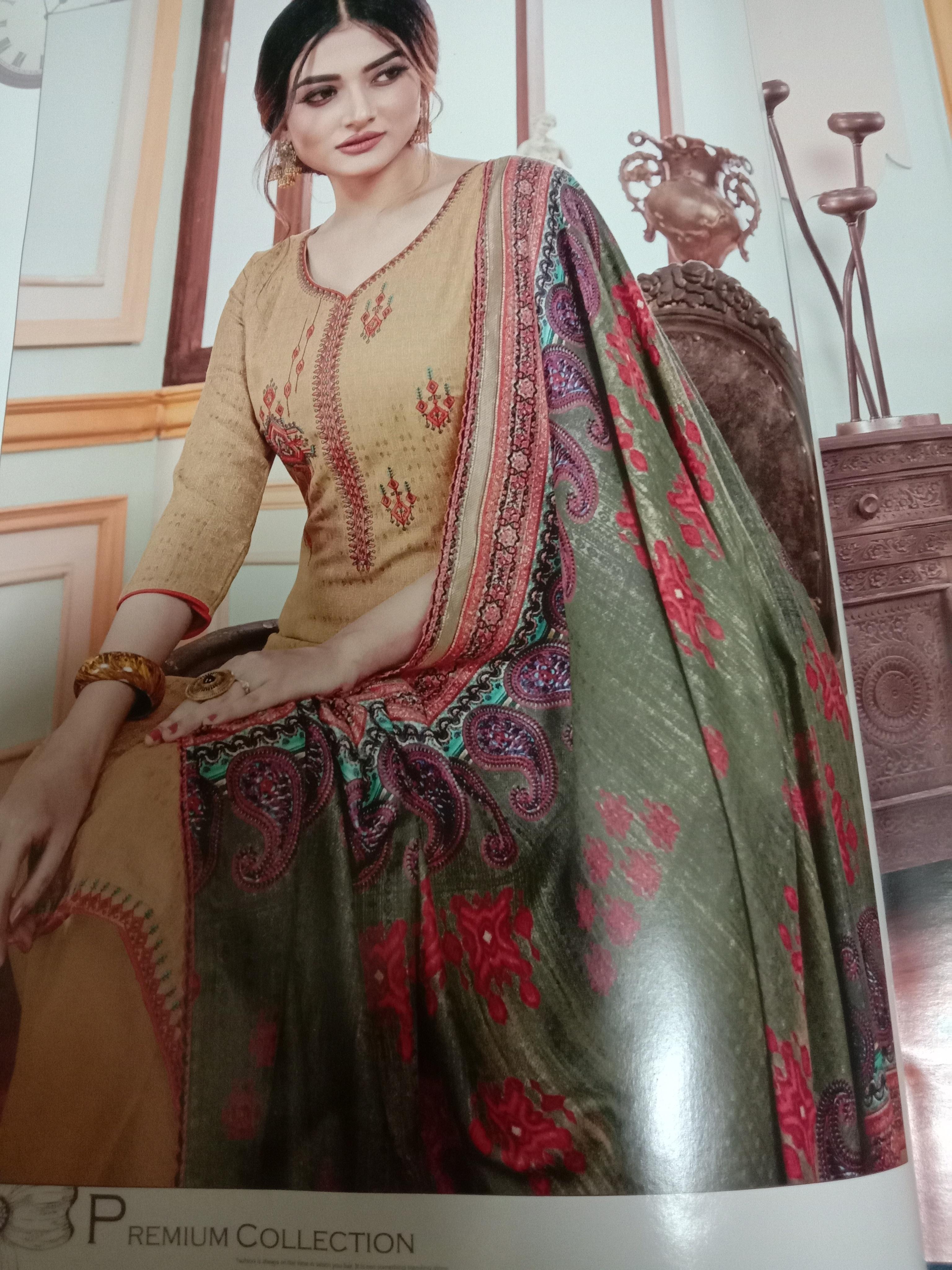 suite dupatta shalwar in silk - 18039875 - Standard Image - 1