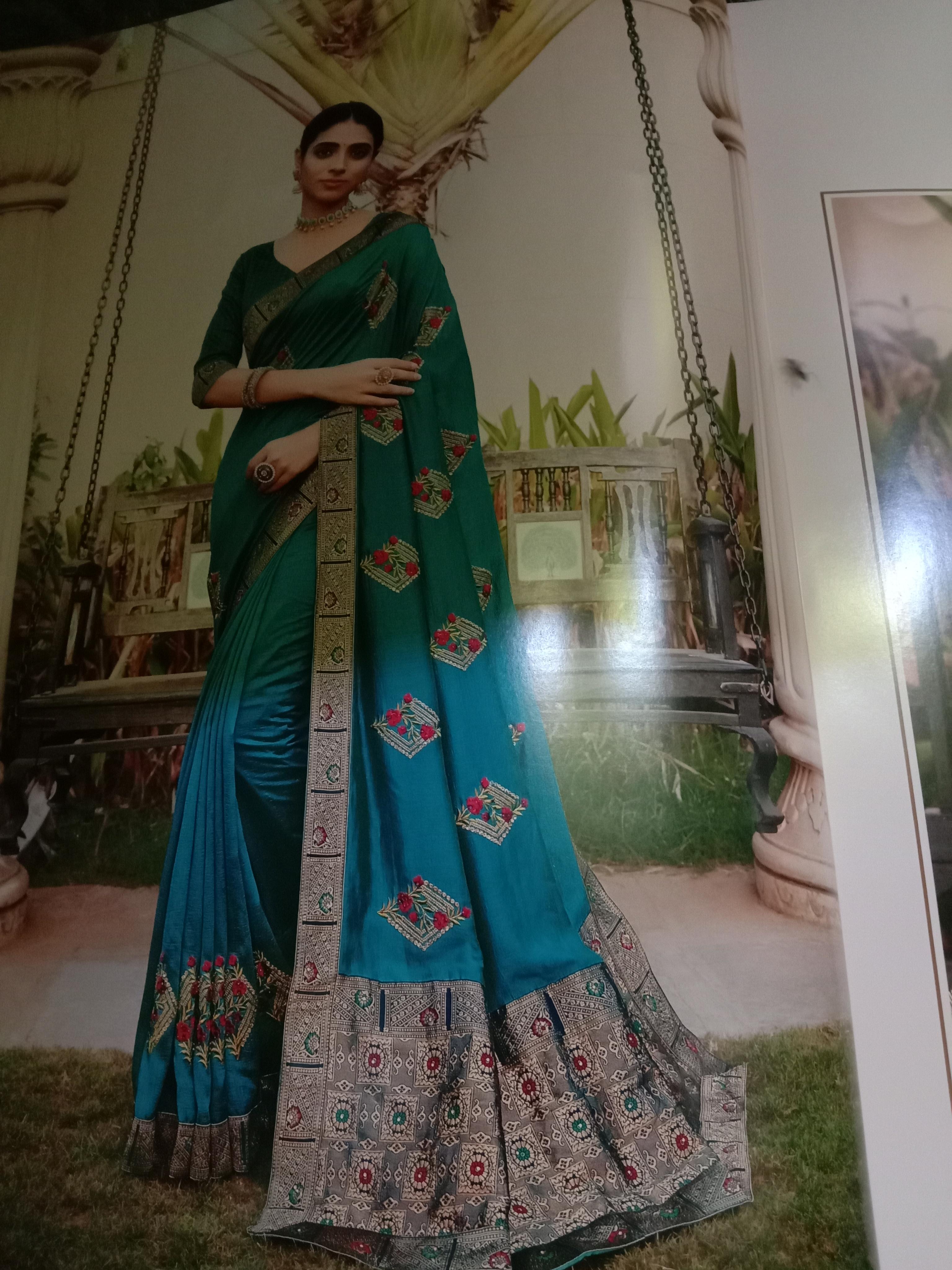 sarees in the silk - 18040263 - Standard Image - 1