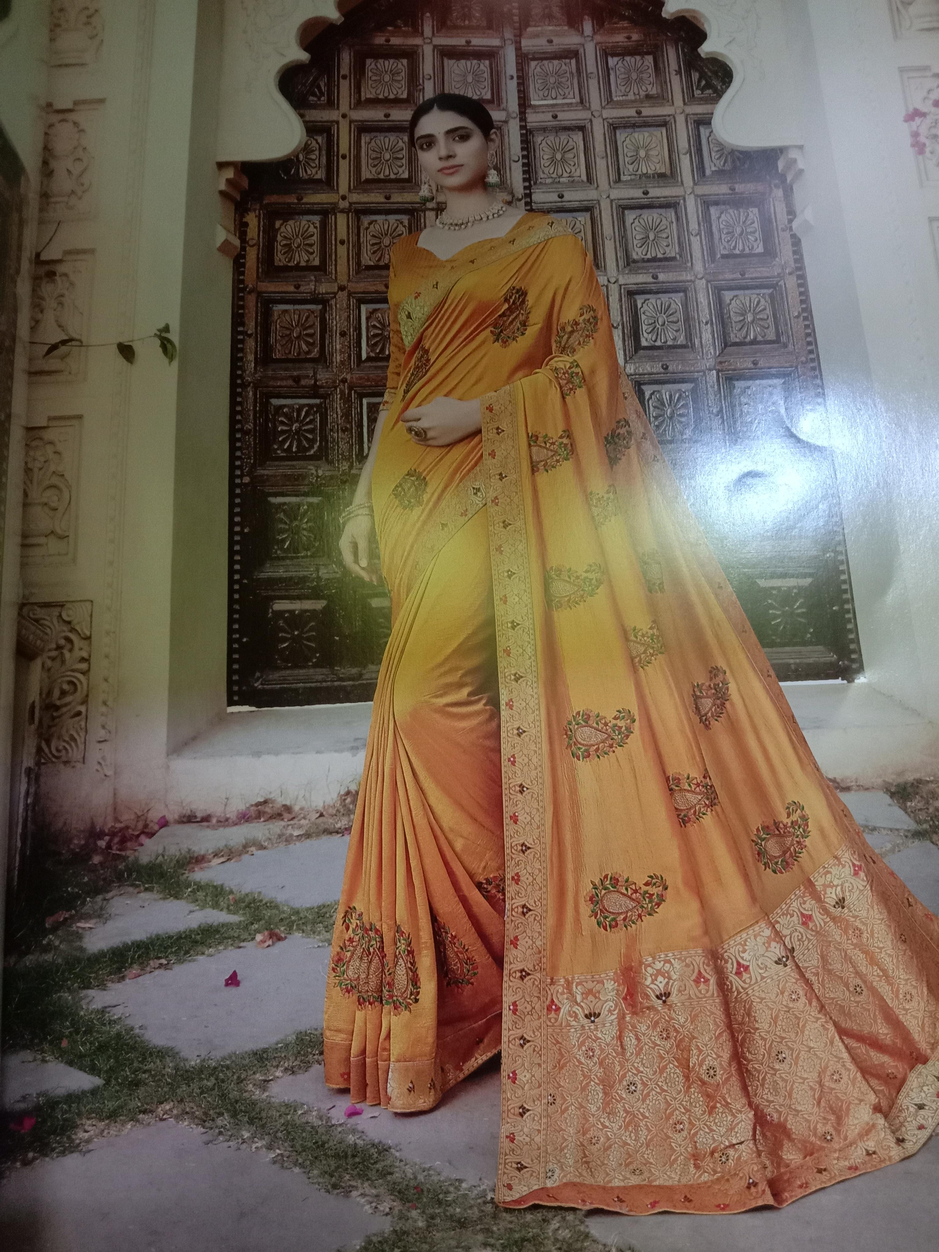 sarees in the silk  - 18040264 -  Standard Image - 1