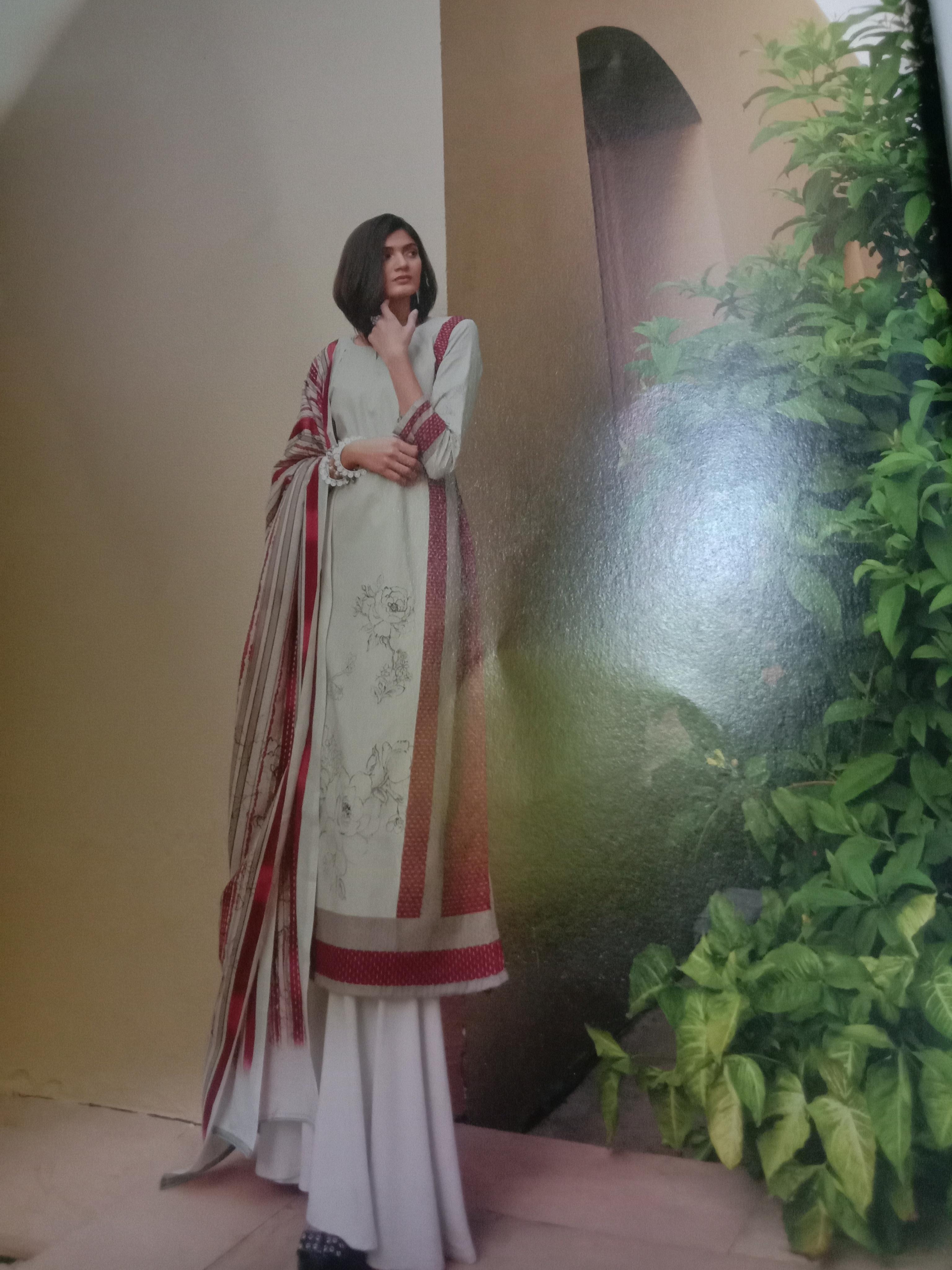 suite dupatta shalwar in cotton - 18040281 - Standard Image - 1