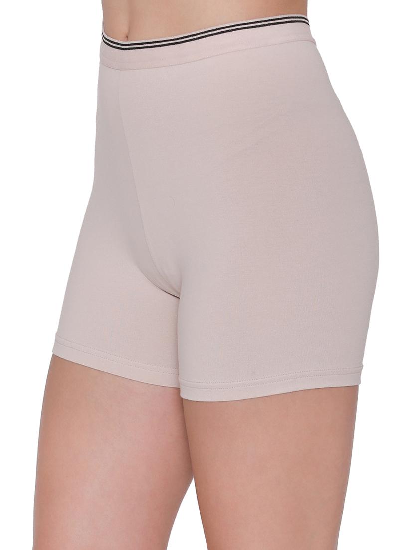 beige solid boy shorts panty - 18040367 - Standard Image - 1