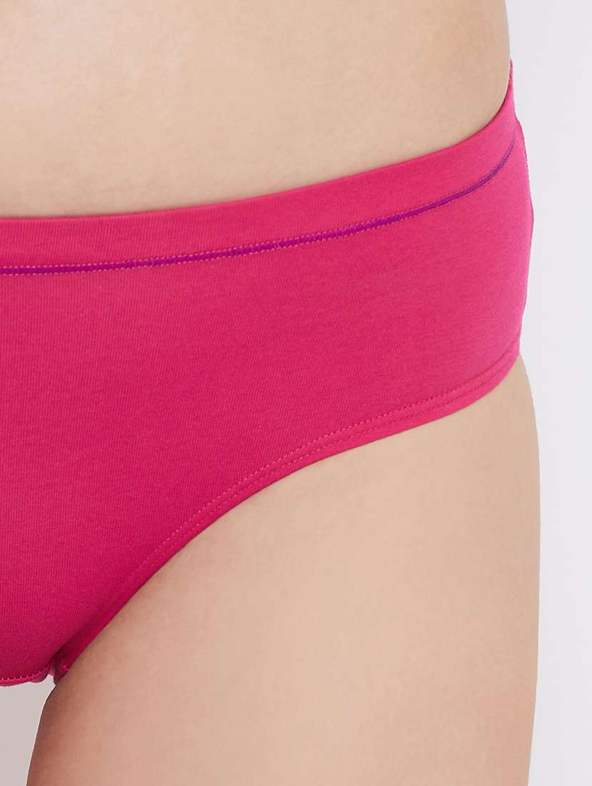 pink solid hipster panty - 18040383 -  Standard Image - 4