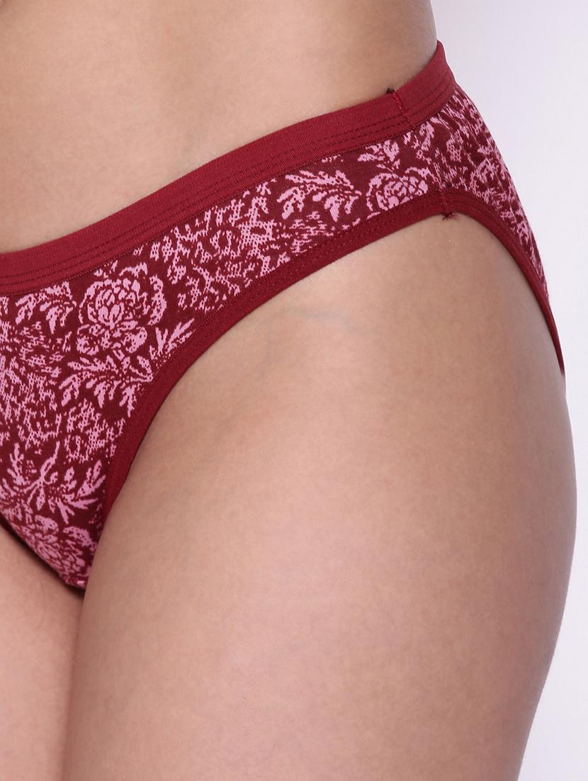 red printed bikini panty - 18040490 - Standard Image - 4
