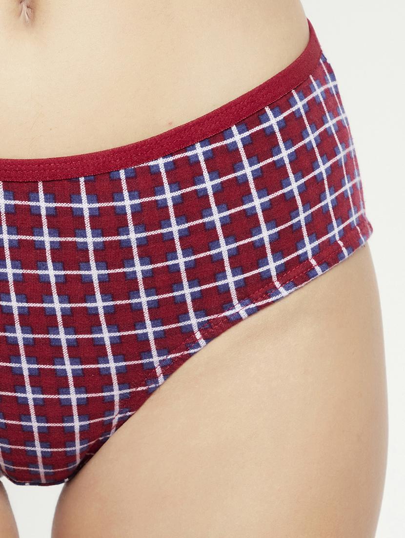 red checkered hipster panty - 18040512 - Standard Image - 4