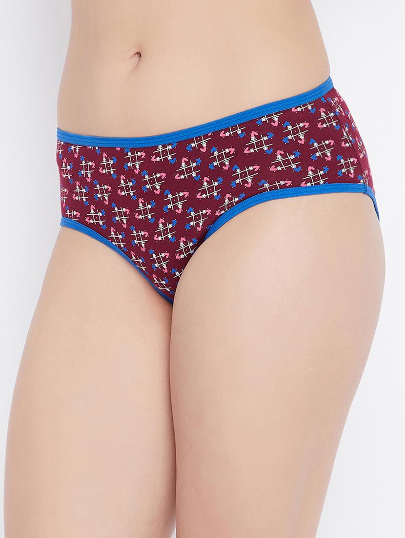 mid rise printed hipster panty - 18040556 -  Standard Image - 1