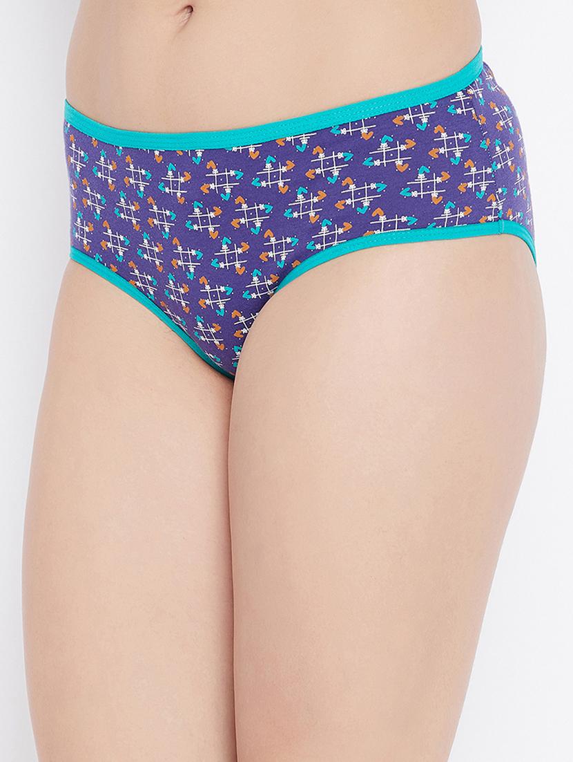 multi colored printed hipster panty - 18040559 - Standard Image - 1