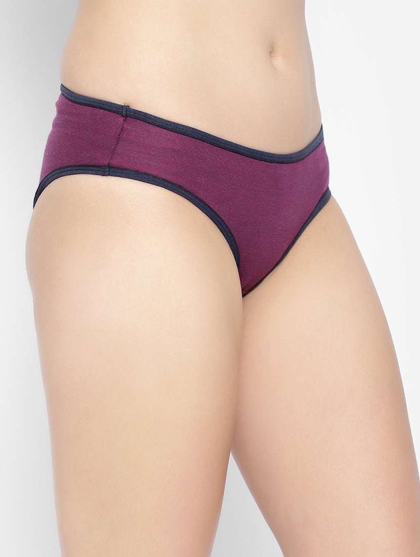 low rise solid bikini panty - 18040576 - Standard Image - 1