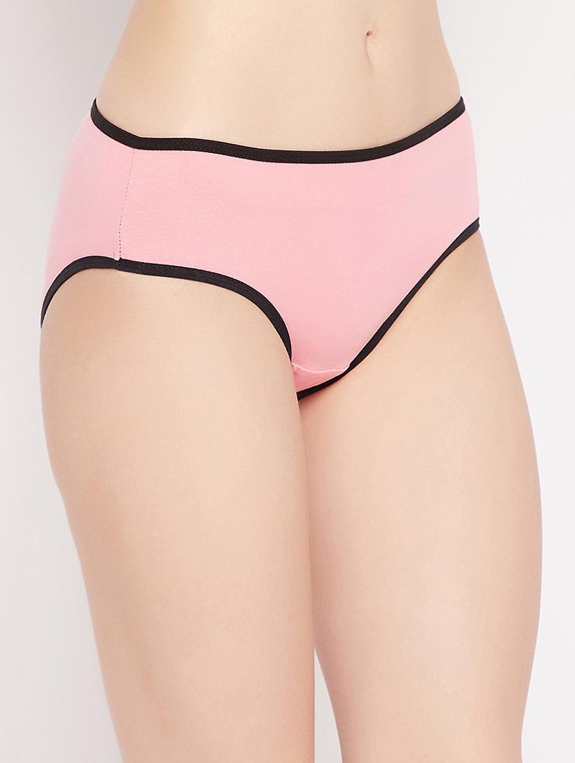pink solid bikini panty - 18040601 - Standard Image - 1