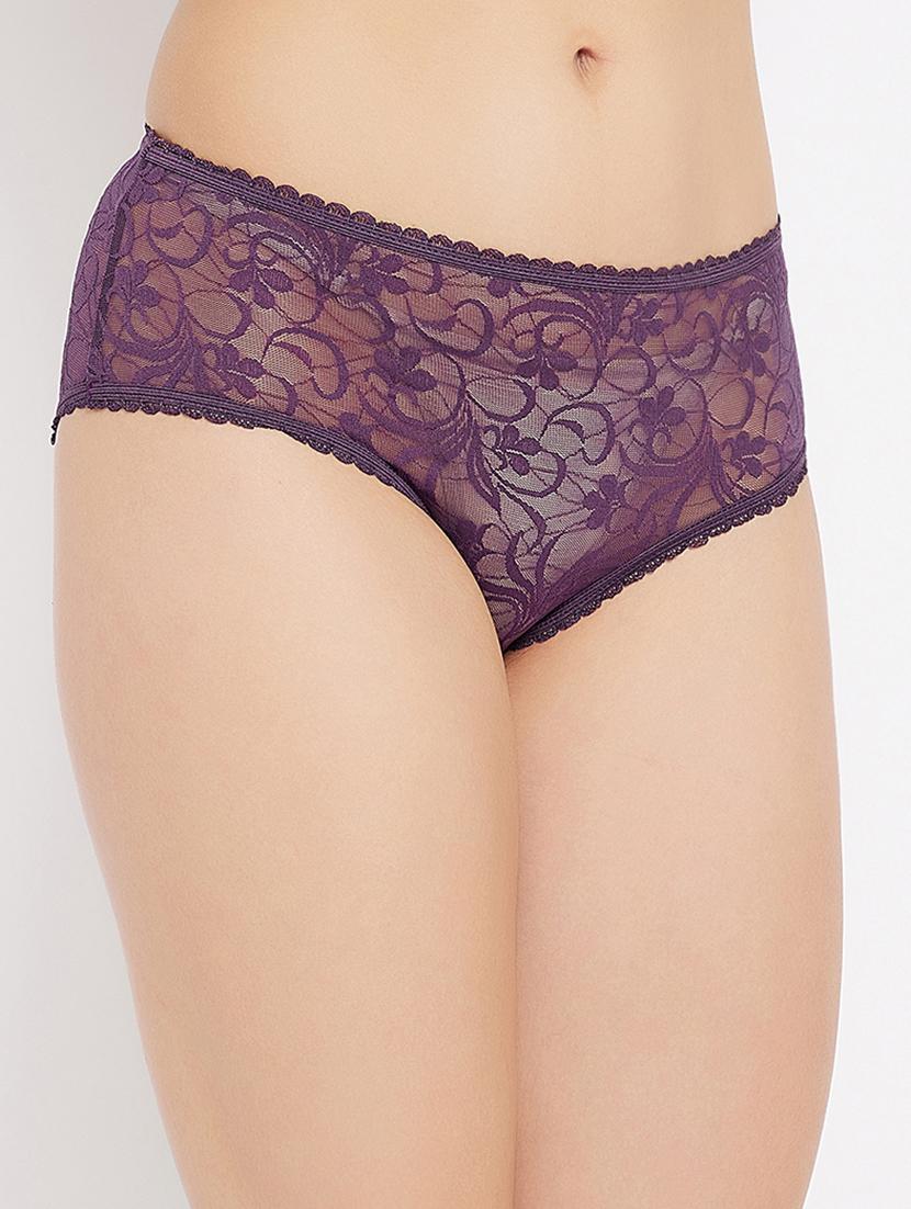 purple lace bikini panty - 18040661 -  Standard Image - 1