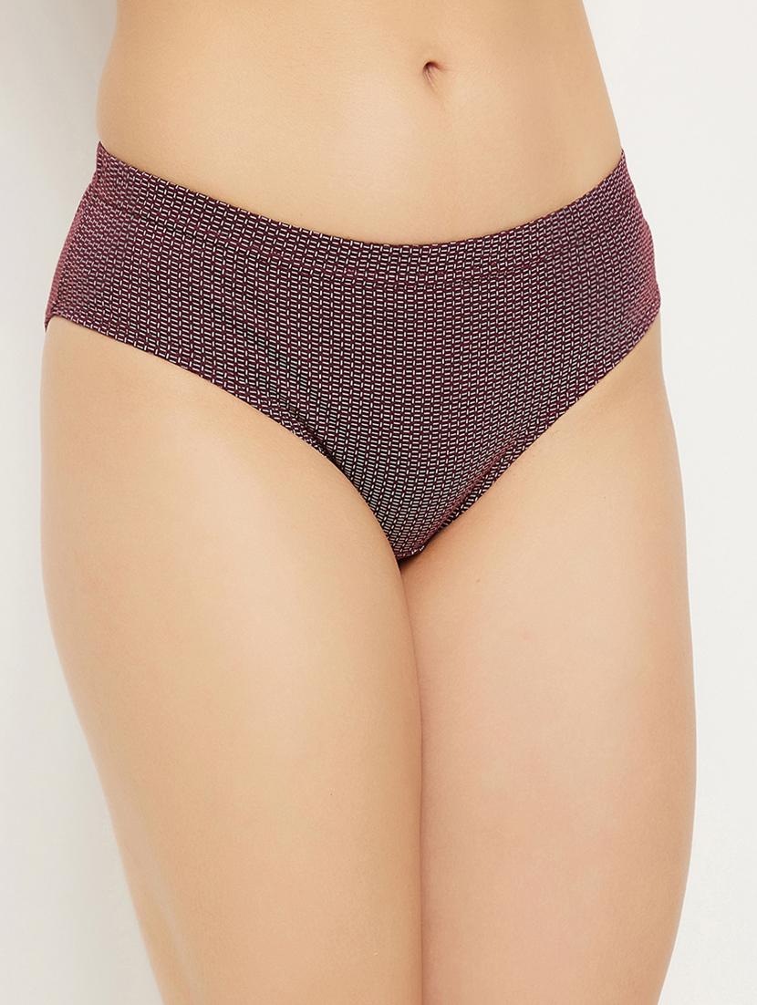 red printed hipster panty - 18040669 -  Standard Image - 1