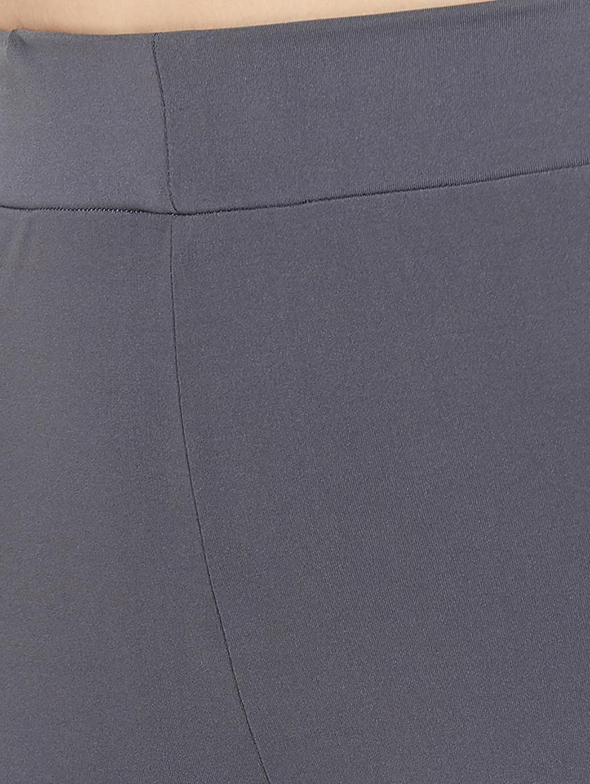 high rise solid track pant - 18040700 - Standard Image - 4