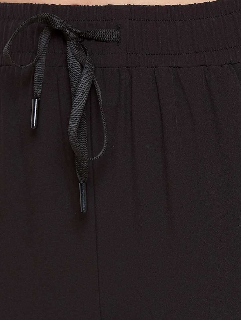 high rise solid track pant - 18040708 -  Standard Image - 4