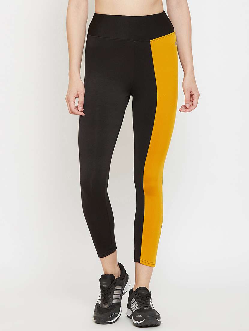 high rise side taped track pant