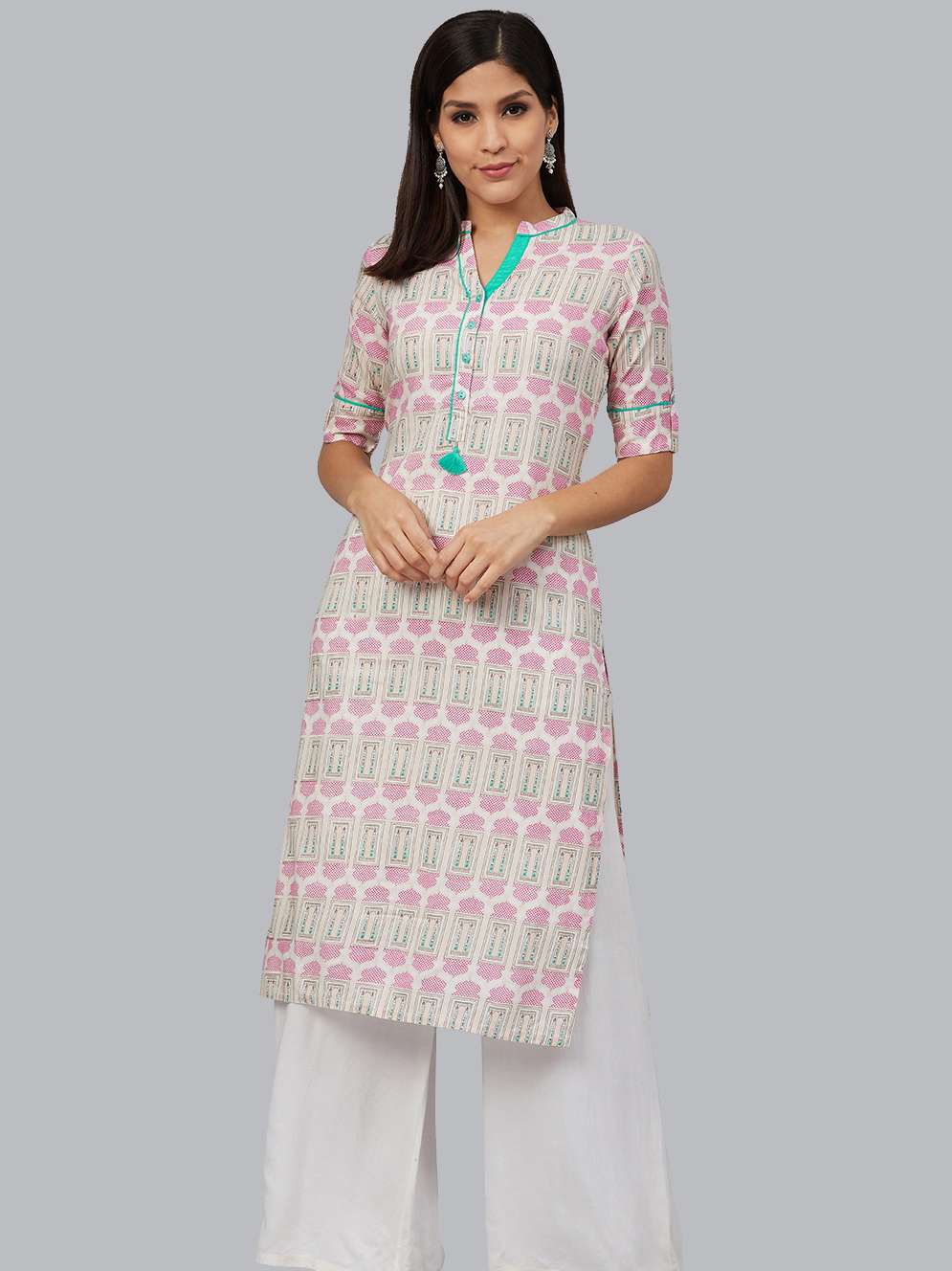 bani women blue straight kurta care 