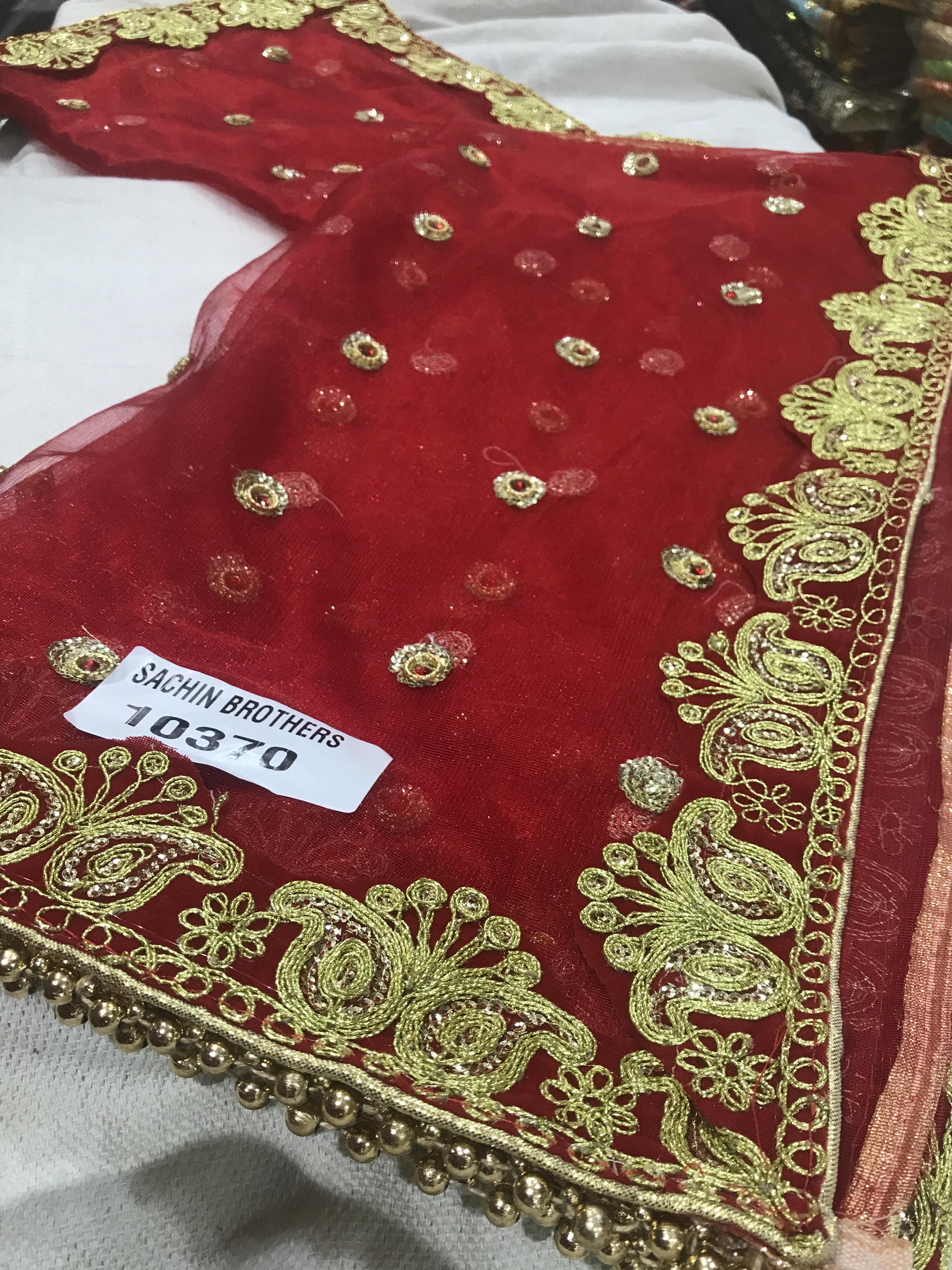 red net dupatta full size - 18040979 - Standard Image - 1