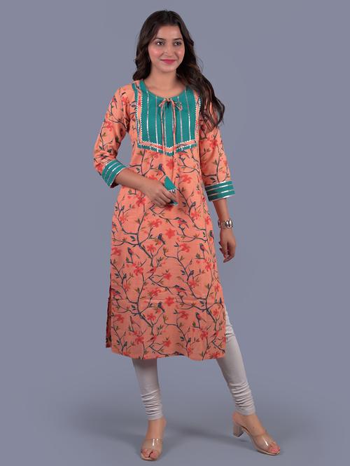 women's straight kurta - 18041160 - Standard Image - 0