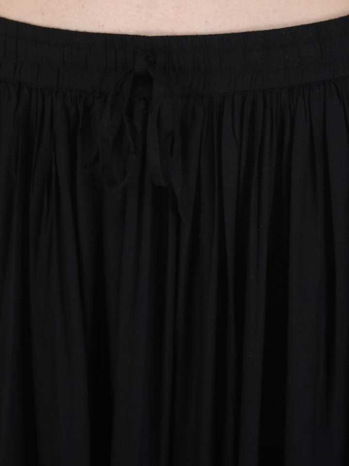 women flared black gota patti skirt  - 18041248 -  Zoom Image - 0