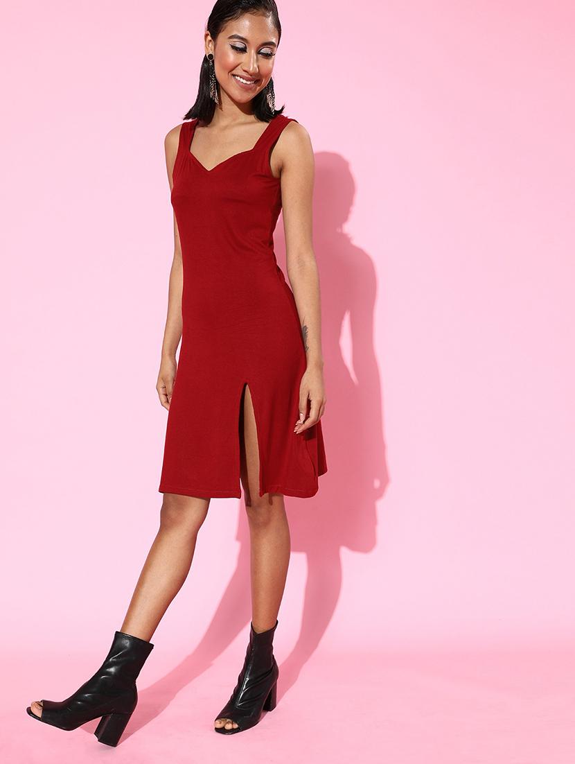 sweetheart neck bodycon dress - 18041373 -  Zoom Image - 0