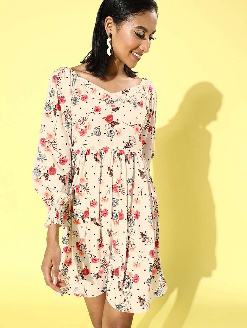 women's fit & flare floral dress