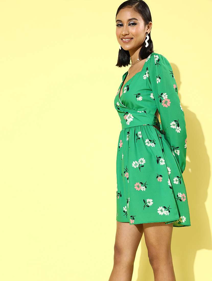 women's fit & flare floral dress