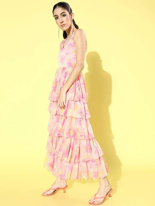 women's layered floral dress - 18041398 - Standard Image - 0