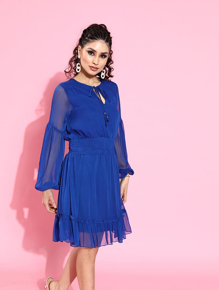 women's tiered dress solid dress - 18041405 - Zoom Image - 0