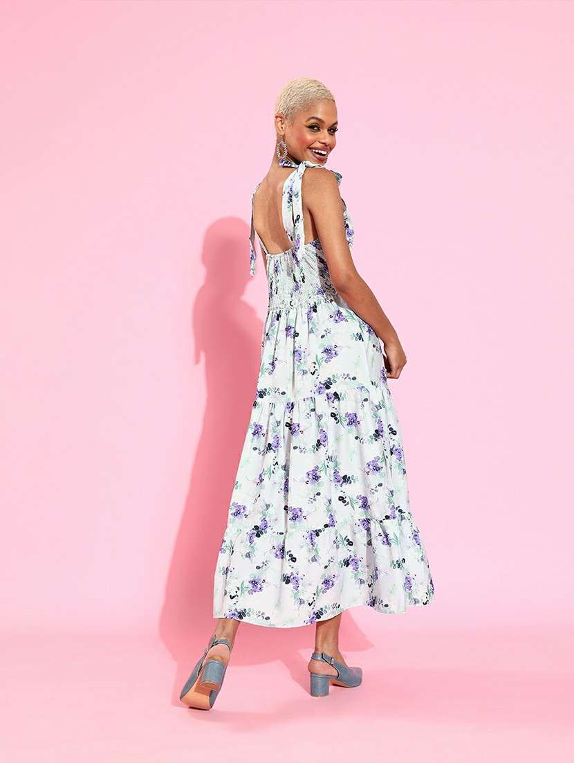 women's fit & flare floral dress - 18041412 -  Standard Image - 1