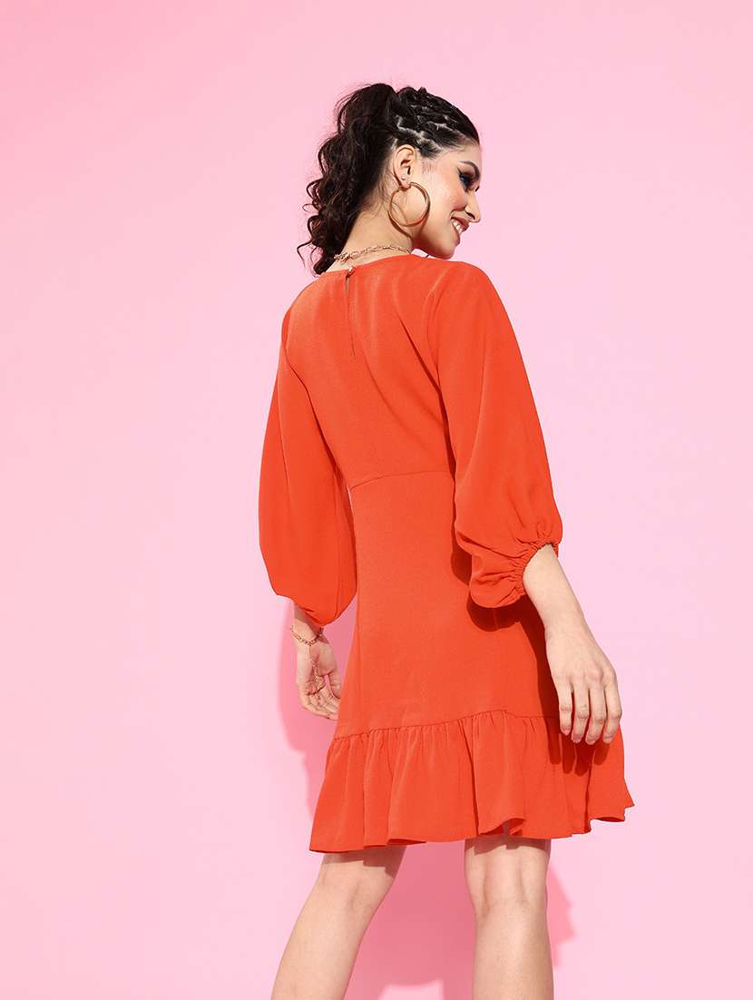 women's tiered dress solid dress - 18041417 - Standard Image - 1