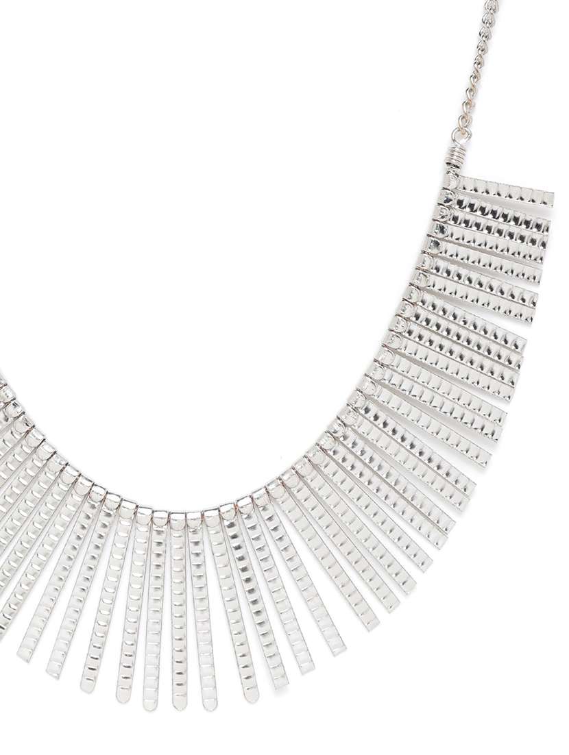 women silver-plated spiked tribal necklace - 18041712 -  Standard Image - 1