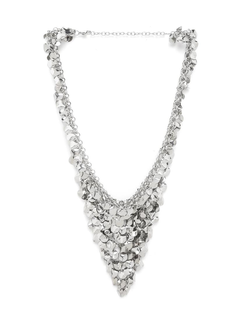 silver metal necklace - 18041740 - Zoom Image - 0