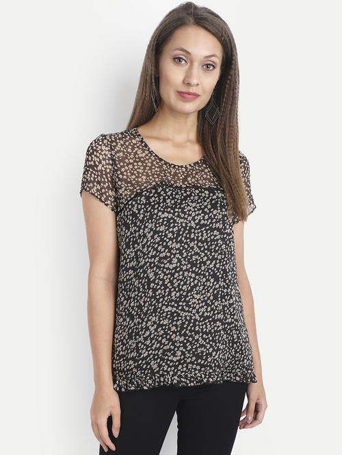 women's straight round neck top - 18042073 -  Standard Image - 0