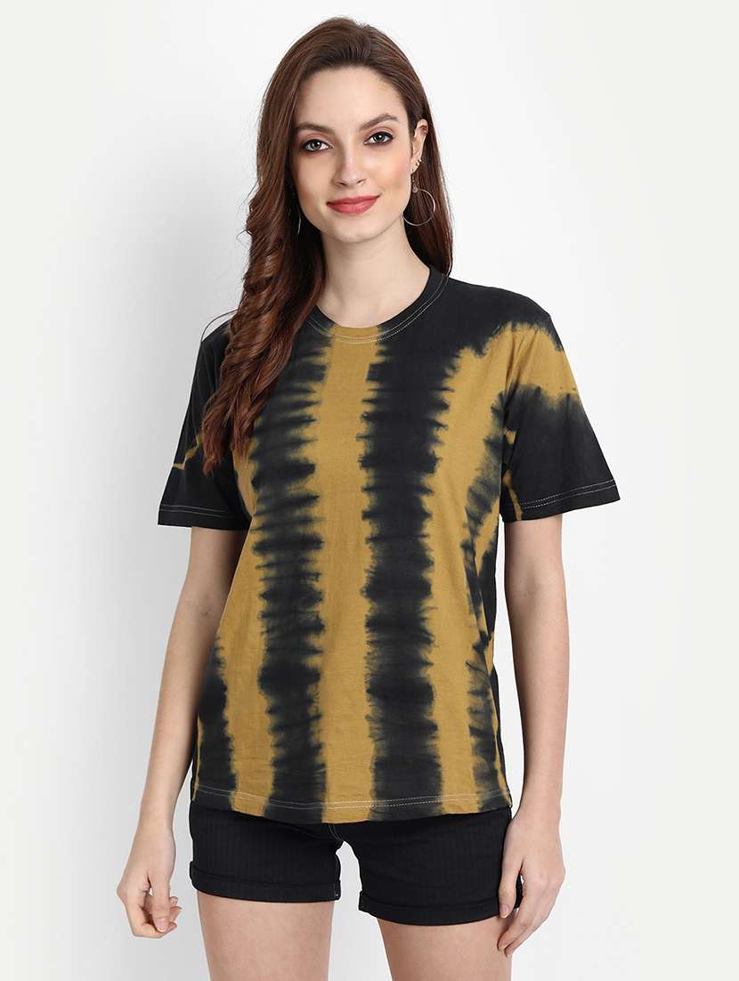 women's all over print crew neck t-shirt
