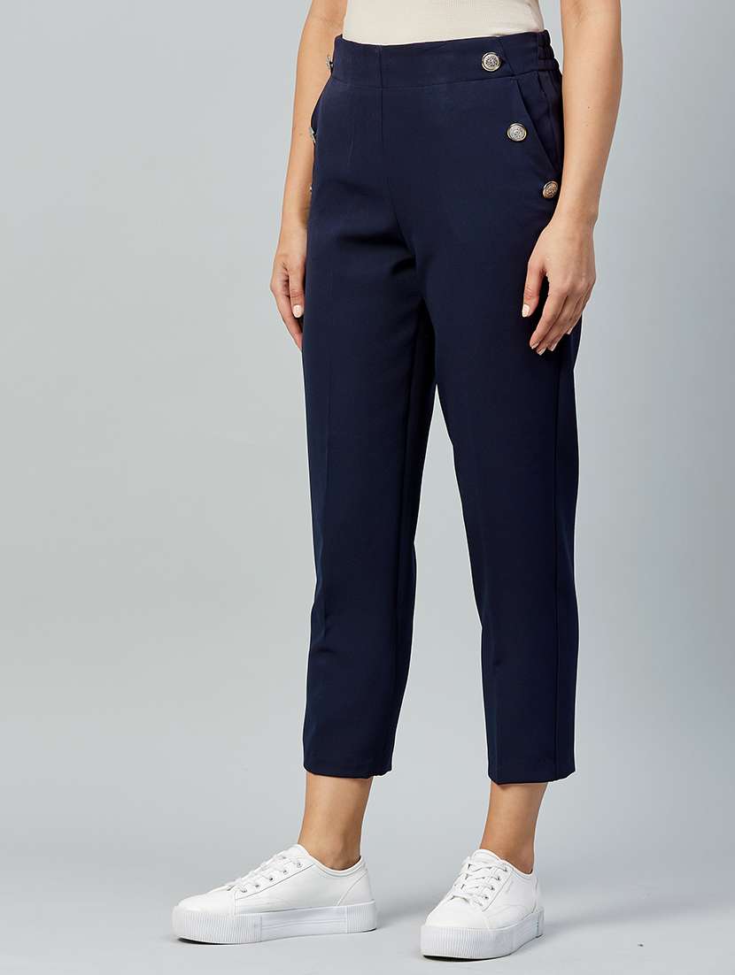 mid rise cigarette pants trouser - 18042156 -  Standard Image - 1