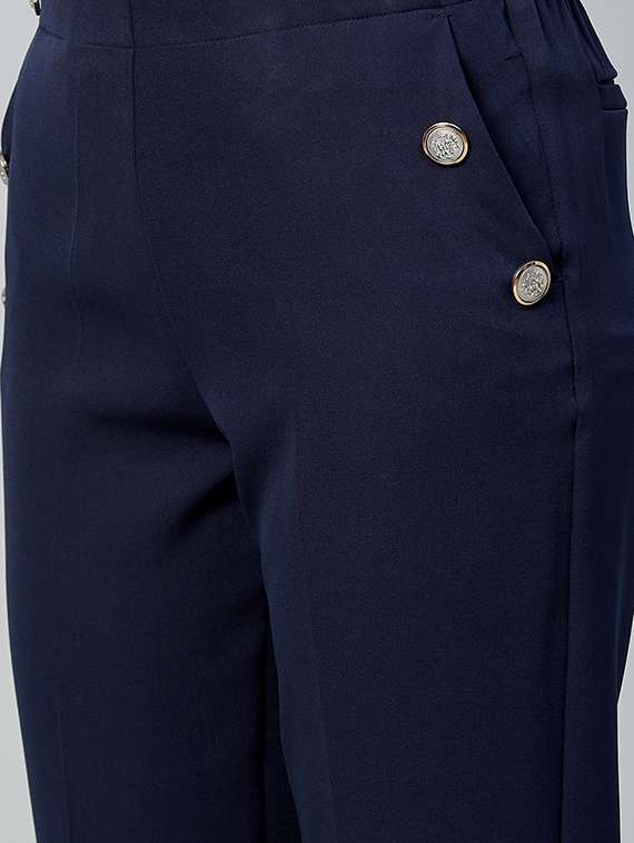 mid rise cigarette pants trouser - 18042156 -  Standard Image - 4